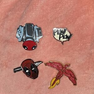 Set of 4 Lootcrate Exclusive Enamel Pins